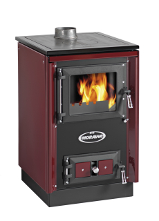 KVS Moravia VSP 9114.4482 SOFIE bordó, chrom. doplňky, smalt. černý rám plotny, ocel. broušená plotna