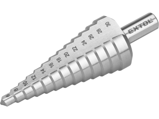 Vrták stupňovitý, O 6-30mm, HSS-M2 EXTOL PREMIUM 8801163
