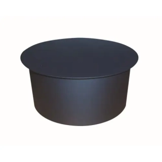 Víčko komínové 120 mm, tloušťka 1,5 mm – černé