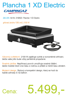 Campingaz 2198523 Plancha 1 XD Electric