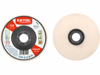Kotouč leštící filcový/plstěný 125x15mm EXTOL PREMIUM 8803389