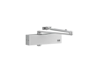 Zavírač dveří Assa Abloy FAB SMART Plus s krytem stříbrný