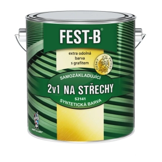 FEST-B 2v1 barva na střechy a kov S2141-0111 šedý 2,5 kg