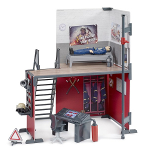 BRUDER 62702 hasičská stanice + hasič BR 62702