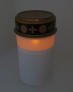 Hřbitovní LED svíce s časovačem bílá HOME decor HD -123F
