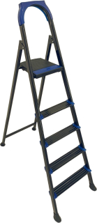 Schůdky kovové PH 5 černé protiskluzové, nosnost 150 kg