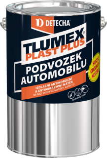 Tlumex Plast Plus antikorozní barva na auto a podvozek, černá 4 kg Detecha