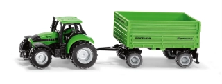 SIKU Blister Traktor DEUTZ-FAHR s přívěsem Fortuna 1606