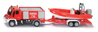 SIKU Blister Požární vozidlo Unimog s člunem 1636