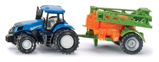 SIKU Blister Traktor s přívěsem na rozprašování hnojiva 1668