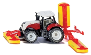 SIKU Blister Traktor Steyr se sekacími nástavci 1672