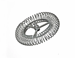 Růžice komínová kruhová 160 mm, závit M12, ocel