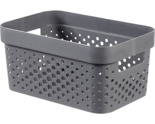 Curver Úložný box INFINITY 4,5l recyklovatelný plast tmavě šedý 04747-G43