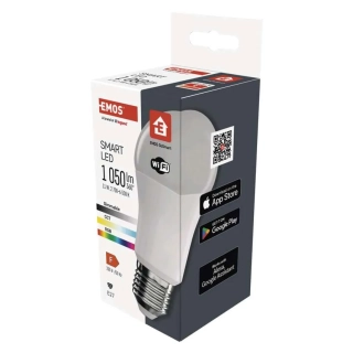 EMOS Chytrá LED žárovka GoSmart A65 E27 / 11 W (75 W) 1 050 lm RGB stmívatelná Wi-Fi