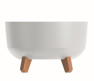 Květináč GRACIA LOW 28,5cm bílý DGRL300L-449U