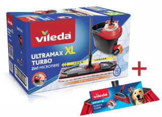 Vileda Ultramax XL TURBO s Vileda Pet smeták navíc 163427
