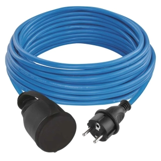 Kabel prodlužovací 10m, 1 zásuvka, modrý 1901611000