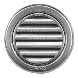 HACO Mřížka 75mm větrací kruhová se síťovinou nerez 0703