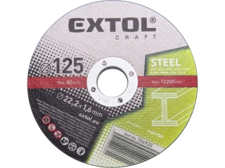 EXTOL CRAFT Kotouče řezné na kov 5ks 125x1,6x22,2mm 106920