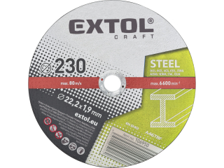 EXTOL CRAFT Kotouče řezné na kov 5ks 230x1,9x22,2mm 106950