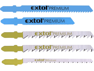 Plátky do přímočaré pily-mix sada 5ks Bi-metal HSS a HCS EXTOL PREMIUM 8805100