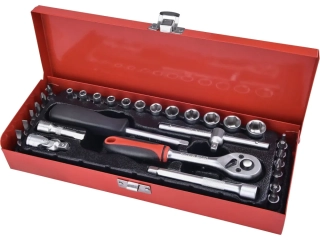 Hlavice nástrčné nástrčné sada 30ks 1/4" CrV EXTOL PREMIUM 8818361
