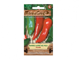 Paprika zeleninová raná PARADE, na pole, typ Kapie 64443 (E)
