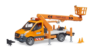 BRUDER 2679 Mercedes-Benz Sprinter s vysokozdvižnou pracovní plošinou