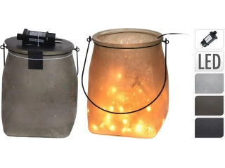 Lucerna LED80 23cm pískované sklo MIX