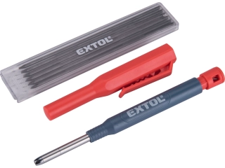 Tužka-značkovač s pouzdrem a vyměnitelnou tuhou O 2,8mm tvrdost HB EXTOL PREMIUM 8853007