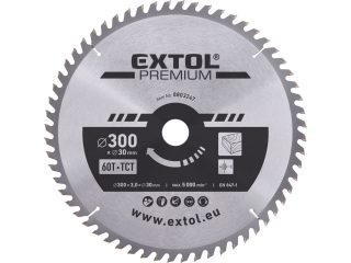 Kotouč pilový 300x3,0x30mm SK60T EXTOL PREMIUM 8803247