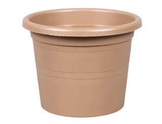 Květník SAKURA MODERN plastový matný světle hnědý d16cm NOHEL GARDEN 55616sh