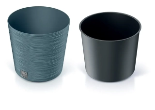 Květináč FURU ROUND skandinávský modrý 25cm Prosperplast DFR250-5415C