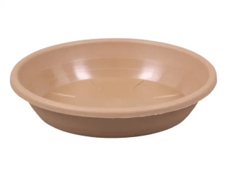Podmiska pod květník SAKURA MODERN plastová matná světle hnědá d16cm NOHEL GARDEN 57756sh