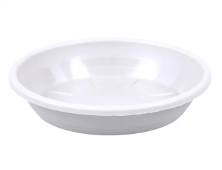 Podmiska pod květník SAKURA MODERN plastová matná bílá d18cm NOHEL GARDEN 57758bb