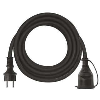 EMOS prodlužovací kabel 5 m venkovní 1 zásuvka černý guma-neopren 230 V/1,5 mm2 1902010500