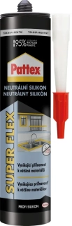 PATTEX neutrální silikon 280ml transparentní