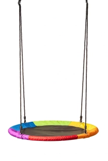 Houpací kruh (průměr 100cm) duhový Rainbow Woody 91417