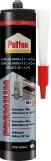 Pattex silikon tepelně odolný červený 280ml
