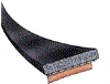 Samolepící těsnění CE 18 x 2 mm / 100 m / černá / 1m