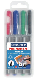 Popisovač permanentní Centropen 2846 sada 4ks