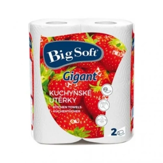 Big Soft Gigant 2vrstvé papírové utěrky 2x80 útržků