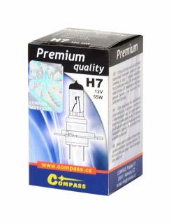 Autožárovka 12V H7 PREMIUM 55W PX26d box Compass 08700