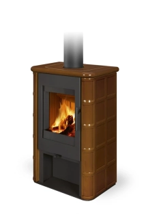 Romotop SIENA N02 - keramika hnědá glazura 67300 krbová kamna