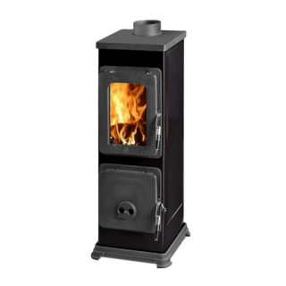 Kamna BOZEN B TOP černá 5kW, horní vývod, půměr 120mm Thorma
