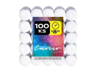 Svíčky čajové 100ks 8hodin Emocio plato