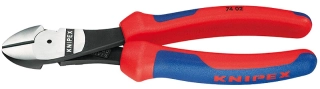 Kleště 200 mm štípací boční silové KNIPEX 74 02 200 vícesložkové návleky