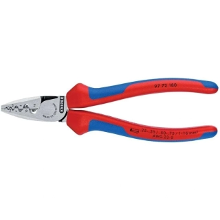Kleště lisovací 180 mm na koncové dutinky Knipex 97 72 180