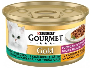 GOURMET GOLD králík a játra 85g