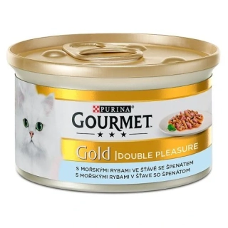 GOURMET GOLD Mořské ryby a špenát 85g